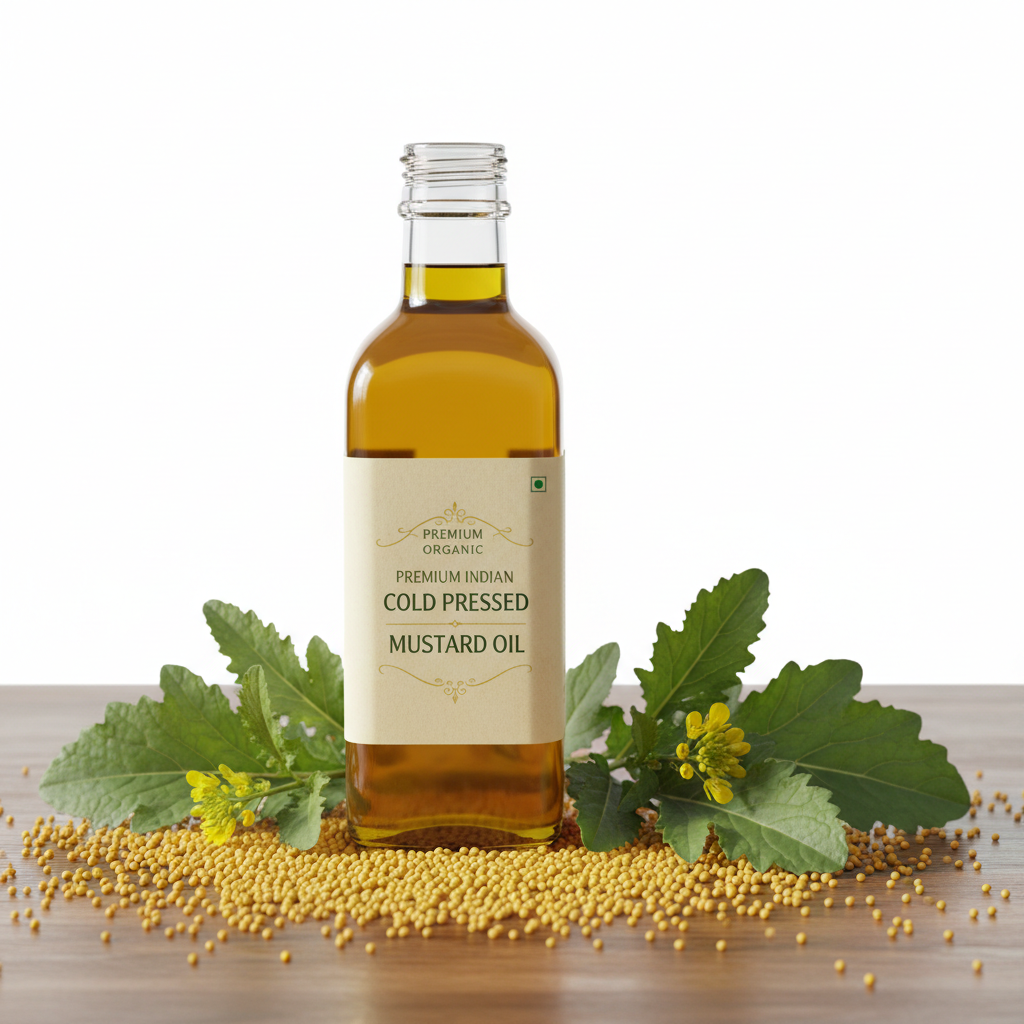 Cold-Pressed Mustard Oil - Kachi Ghani Sarson Ka Tel